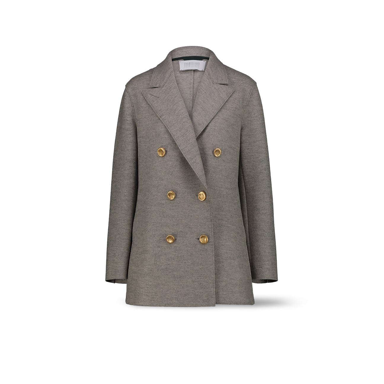 Peacot donna in lana Grigio A2344MLK 134 STONE HARRIS WHARF LONDON 