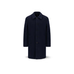 Cappotto uomo in boucle' Blue C9109 MWE 358 BLUE HARRIS WHARF LONDON 