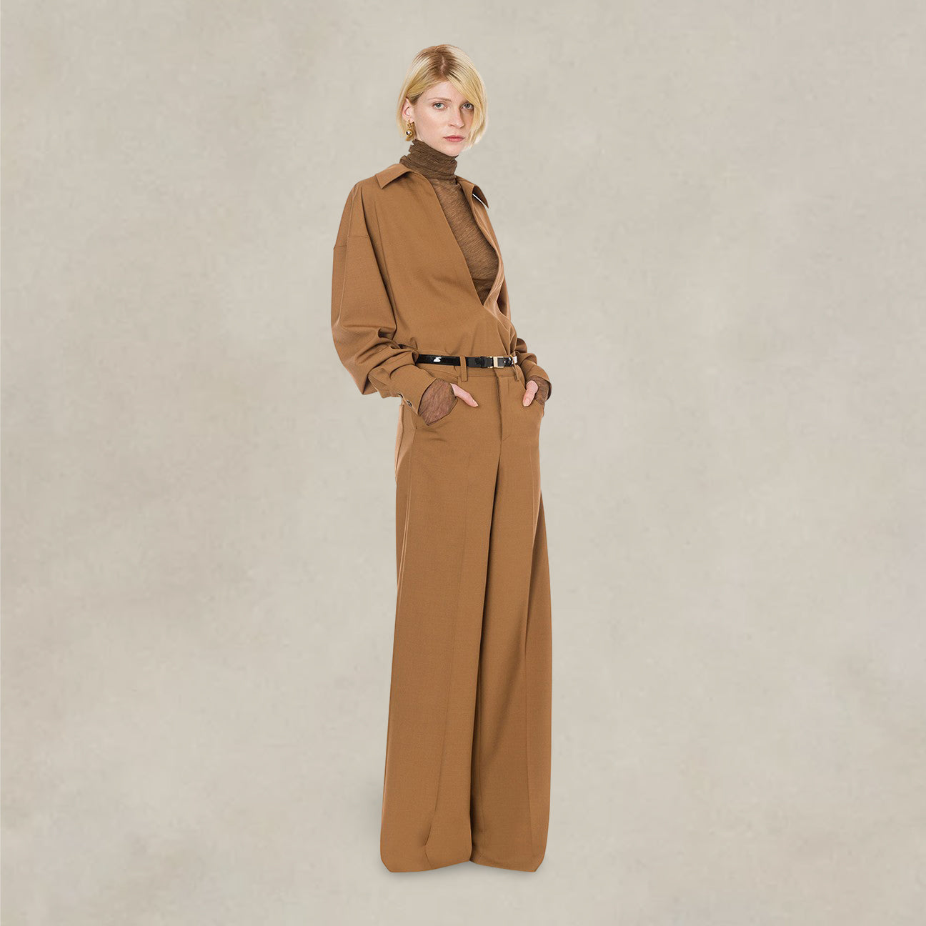 Pantalone in tropical wool Beige 242G 0304 5727 0096 MARRONE PHILOSOPHY 
