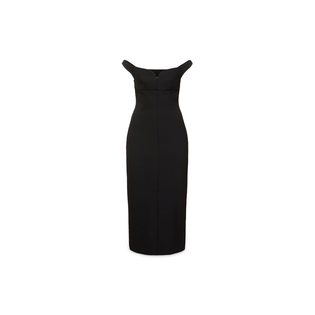 Vestito midi in techno crepe Nero 242G 0404 5728 555 NERO PHILOSOPHY 