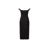 Vestito midi in techno crepe Nero 242G 0404 5728 555 NERO PHILOSOPHY 