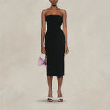 Abito bustier in crepe Nero 242G 0444 5721 0555 NERO PHILOSOPHY 