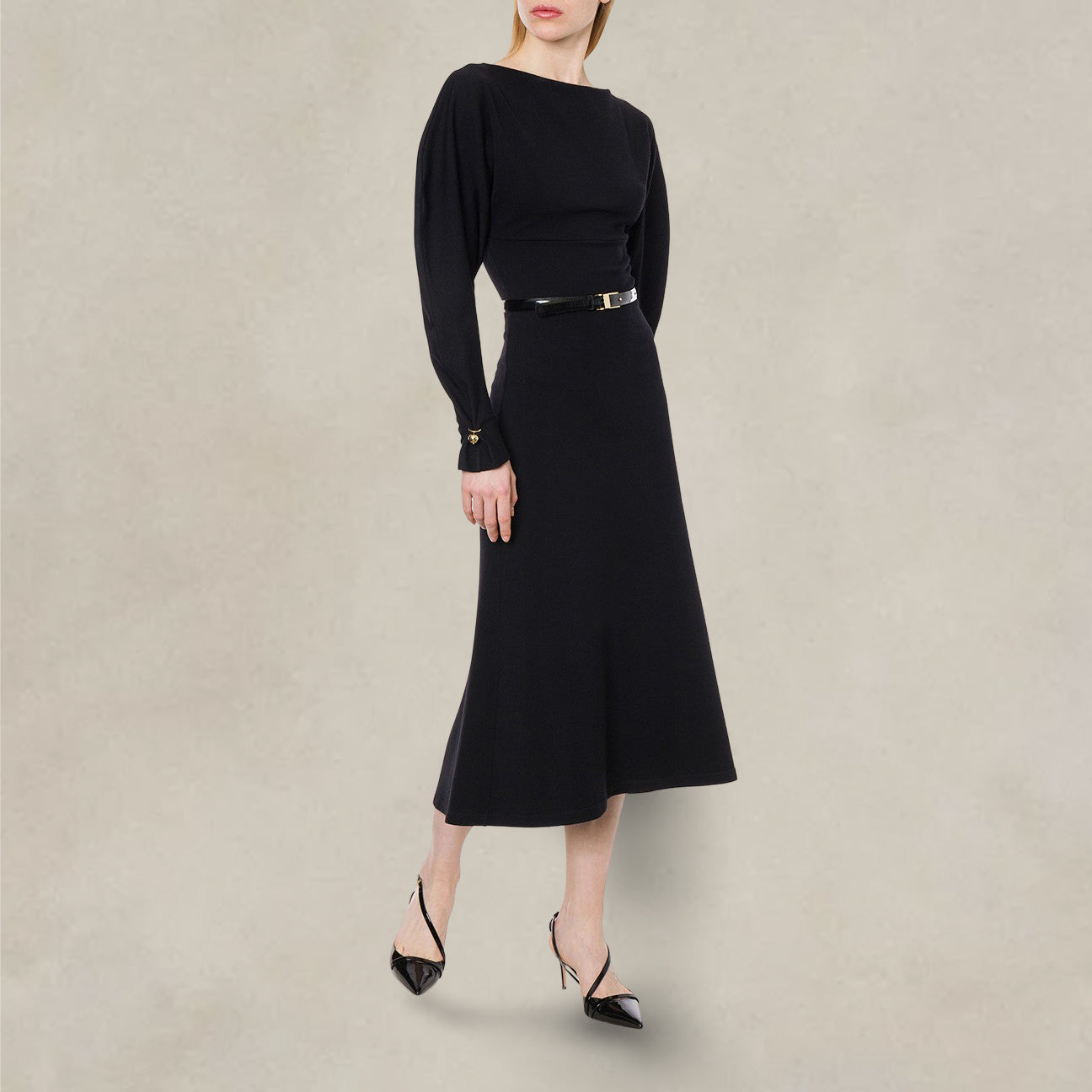 Vestito in misto lana con piercing Nero 242G 0486 5704 0506 NERO PHILOSOPHY 