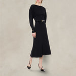 Vestito in misto lana con piercing Nero 242G 0486 5704 0506 NERO PHILOSOPHY 