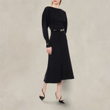 Vestito in misto lana con piercing Nero 242G 0486 5704 0506 NERO PHILOSOPHY 
