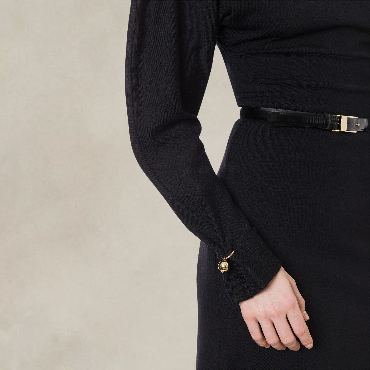 Vestito in misto lana con piercing Nero 242G 0486 5704 0506 NERO PHILOSOPHY 