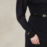 Vestito in misto lana con piercing Nero 242G 0486 5704 0506 NERO PHILOSOPHY 
