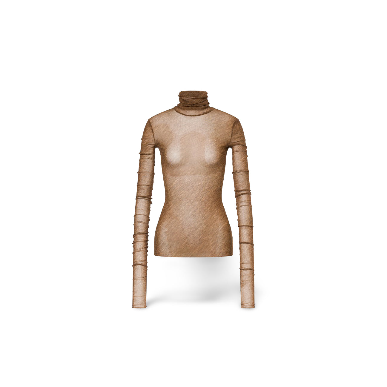 T-Shirt in tulle stampato Beige 242G 1203 5738 0095 MARRONE PHILOSOPHY 