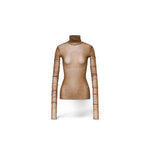 T-Shirt in tulle stampato Beige 242G 1203 5738 0095 MARRONE PHILOSOPHY 
