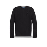 Maglia donna girocollo a trecce Nero 211910421 015 POLO BLACK POLO RALPH LAUREN 