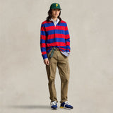 Maglia Rugby a righe Blue e Rosso 710717116 048 RED AZURE POLO RALPH LAUREN 