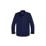 Camicia uomo in velluto Custom Fit Blue 710853123 008 NEWPORT NAVY POLO RALPH LAUREN 