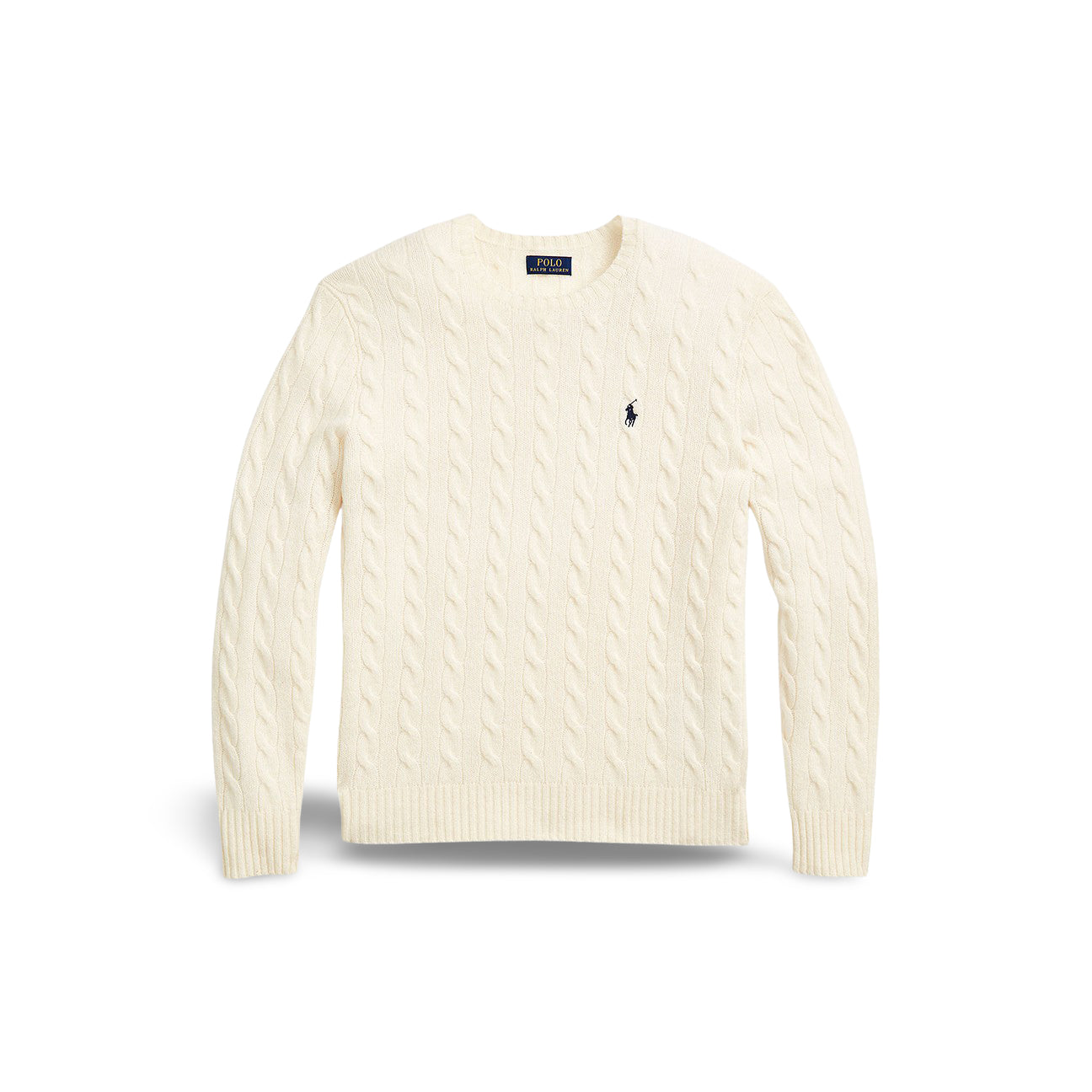 Maglia uomo in lana e cashmere Panna 710876762 010 ANDOVER CREAM POLO RALPH LAUREN 
