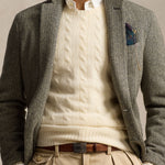 Maglia uomo in lana e cashmere Panna 710876762 010 ANDOVER CREAM POLO RALPH LAUREN 