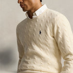 Maglia uomo in lana e cashmere Panna 710876762 010 ANDOVER CREAM POLO RALPH LAUREN 