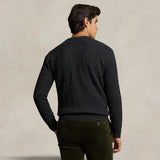 Maglia uomo in lana e cashmere Antracite 710876762 013 DARK GRANITE POLO RALPH LAUREN 