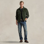 Camicia uomo Work in velluto Olive 710876980 014 ESTATE OLIVE POLO RALPH LAUREN 