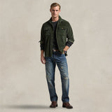 Camicia uomo Work in velluto Olive 710876980 014 ESTATE OLIVE POLO RALPH LAUREN 