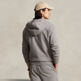 Felpa uomo Full Zip Grigio 710916692 016 DARK HEATHER POLO RALPH LAUREN 