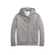 Felpa uomo Full Zip Grigio 710916692 016 DARK HEATHER POLO RALPH LAUREN 
