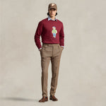Felpa uomo Polo Bear Rosso 710953718 001 RED VRSY BEAR POLO RALPH LAUREN 