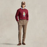 Felpa uomo Polo Bear Rosso 710953718 001 RED VRSY BEAR POLO RALPH LAUREN 