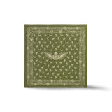 Bandana in cotone con logo alatoVerde 417945371 001 OLIVE RRL 