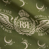 Bandana in cotone con logo alatoVerde 417945371 001 OLIVE RRL 