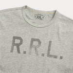 T-Shirt con logo Grigio 782911450 001 HEATHER GREY RRL 