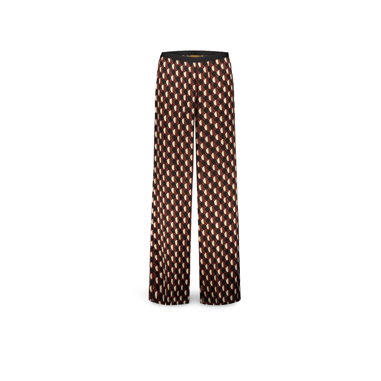 Pantalone donna stampa geometrica Rosso GEOBR 33 06 ROSSO NERO SIYU 