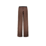 Pantalone donna stampa geometrica Rosso GEOBR 33 06 ROSSO NERO SIYU 