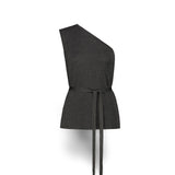 Top monospalla in lurex Argento KLUJO LISOS 1204T 07 ARGENTO SIYU 