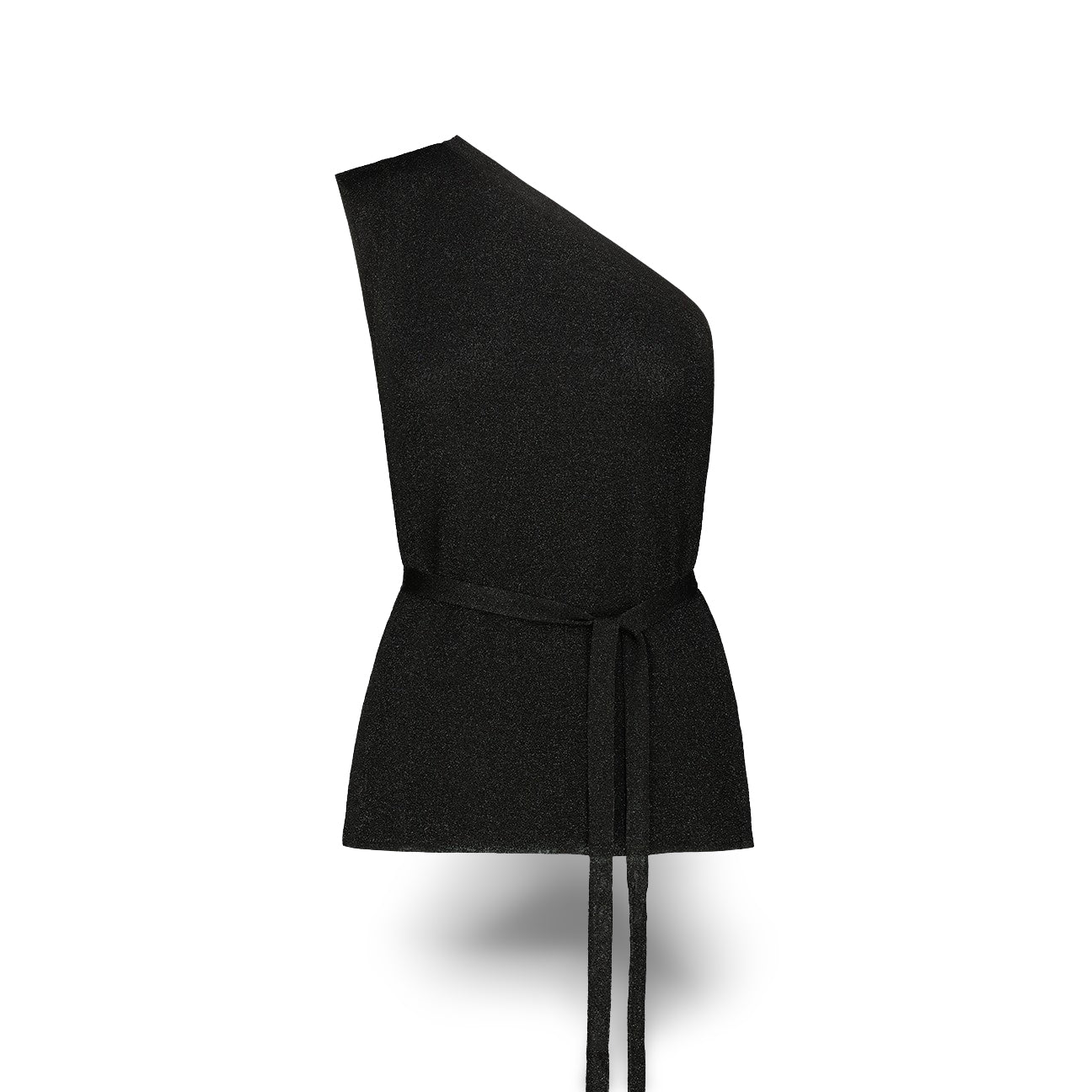 Top monospalla in lurex Nero KLUJO LISOS 1204T 08 NERO SIYU 