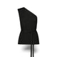 Top monospalla in lurex Nero KLUJO LISOS 1204T 08 NERO SIYU 