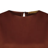 Top in viscosa Marrone LISOSBR 290 06 MARRONE SIYU 