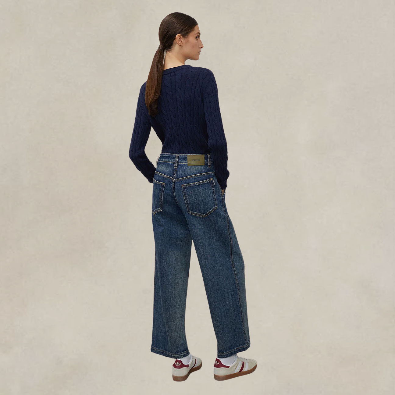 Pantaloni in denim Blue<BR/> 0162P124 998 BLUE ASPESI 