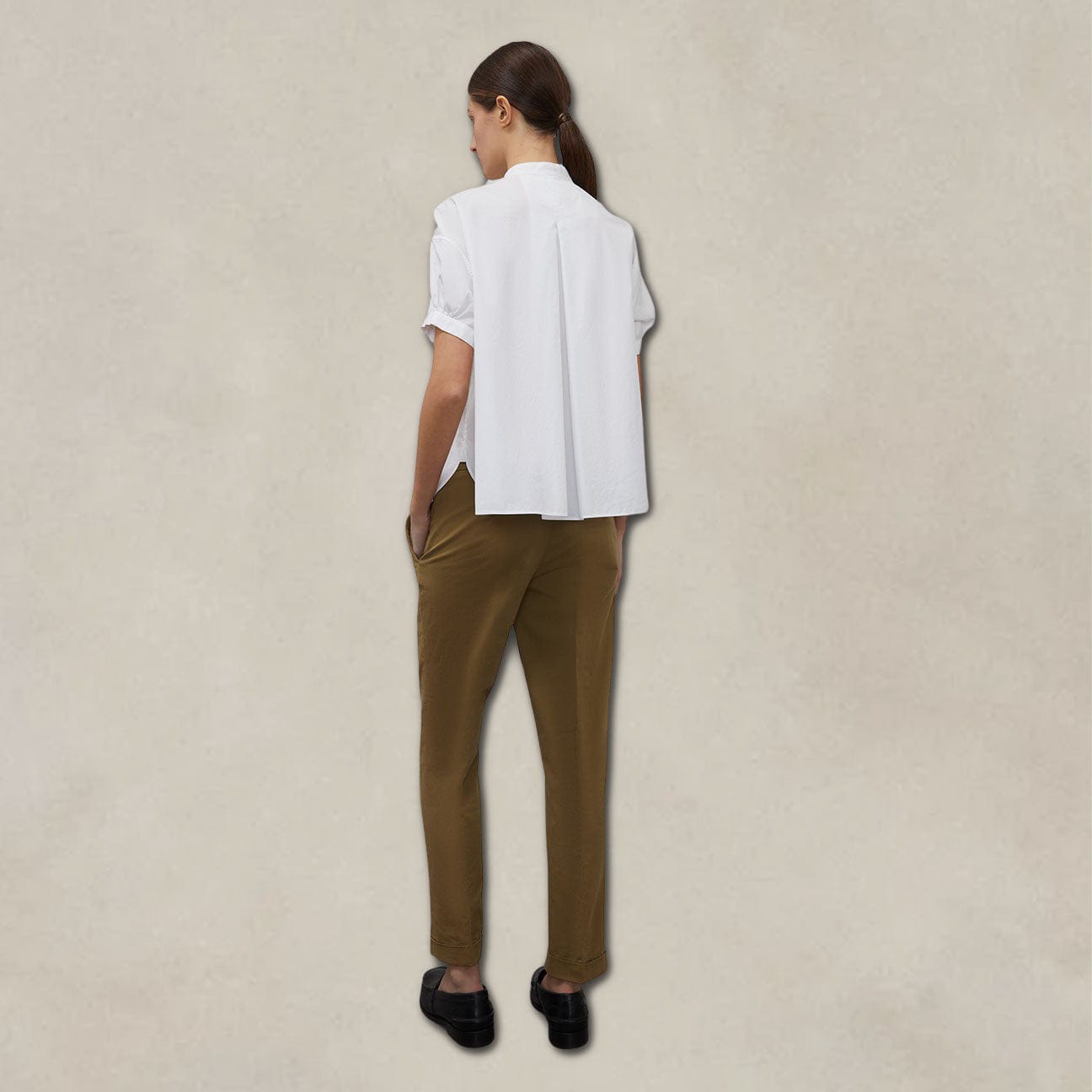 Camicia in popeline Bianco<BR/> 5480C118 072 BIANCO ASPESI 