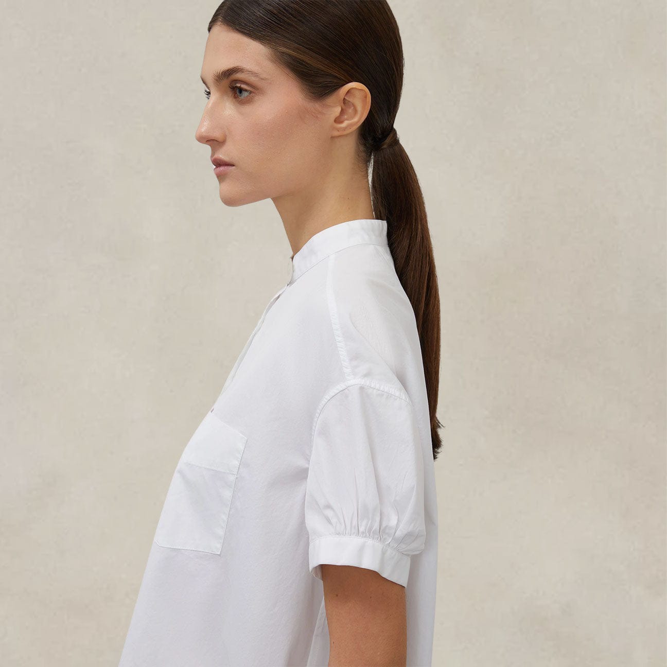 Camicia in popeline Bianco<BR/> 5480C118 072 BIANCO ASPESI 