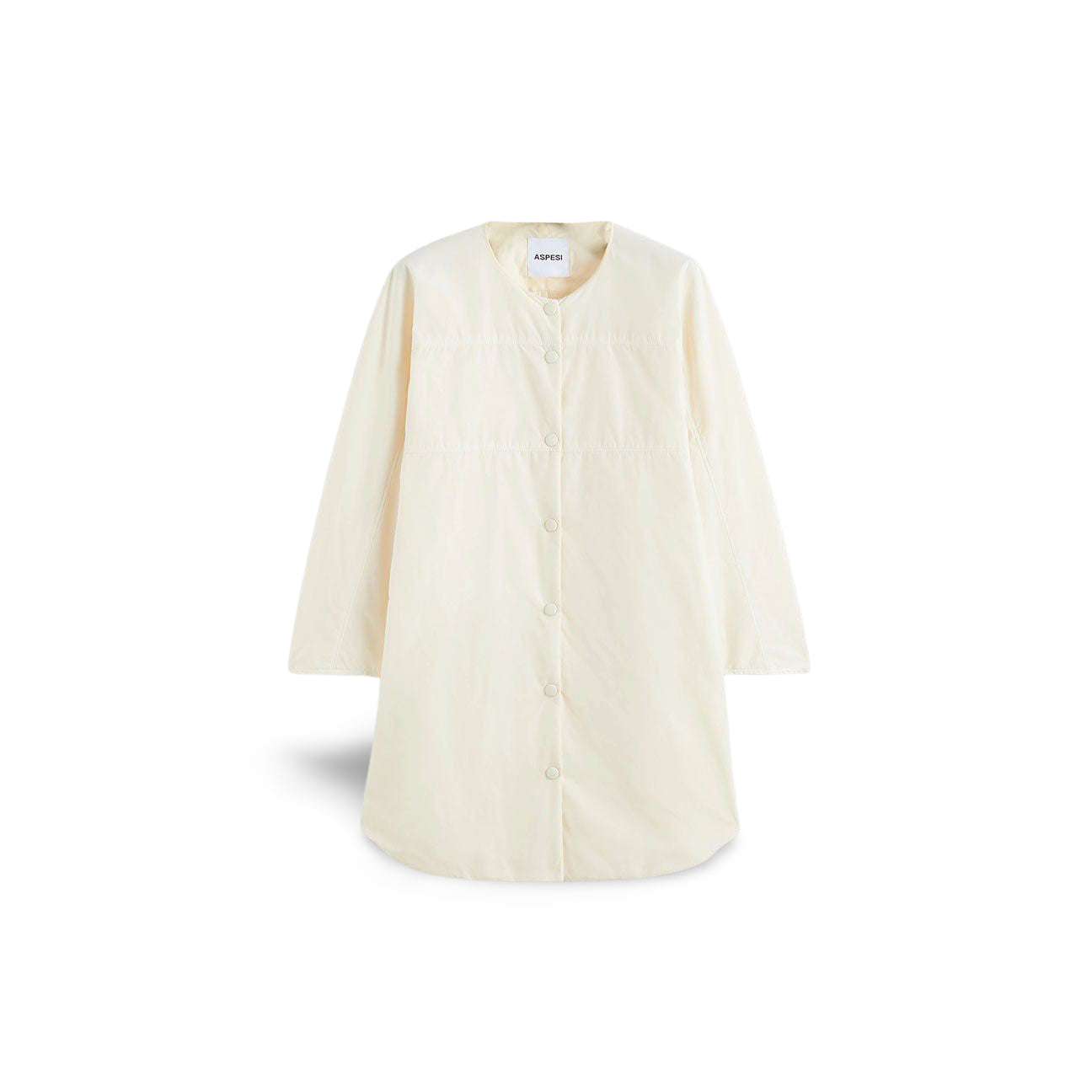 Giacca camicia in nylon Panna<BR/> N430G409 071 PANNA ASPESI 