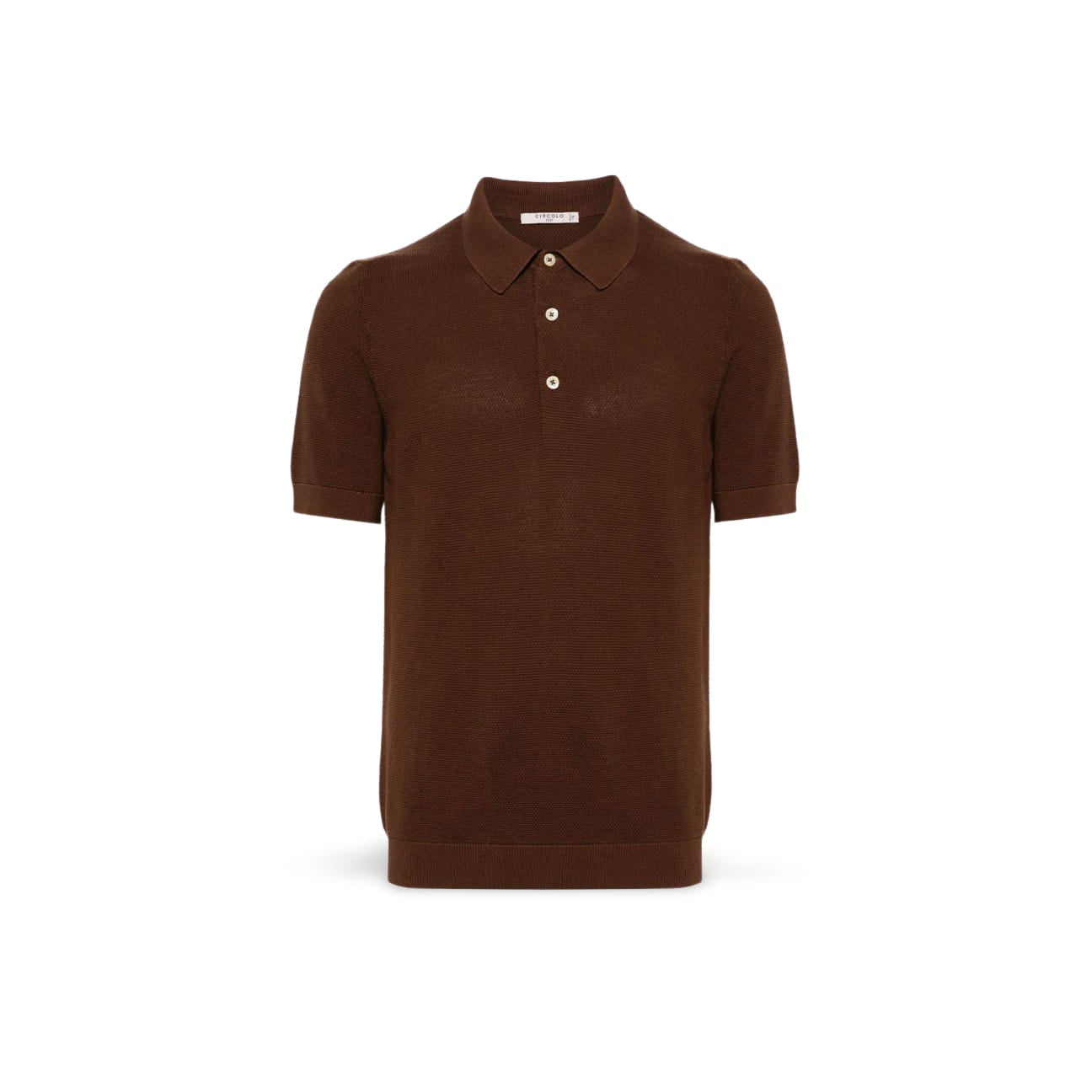 Polo uomo  in cotone Cacao CN4407 764 CACAO CIRCOLO1901 