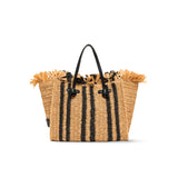 Borsa in rafia Marcella Beige BS10860 SLOW 001 NERO MARCELLA CLUB 