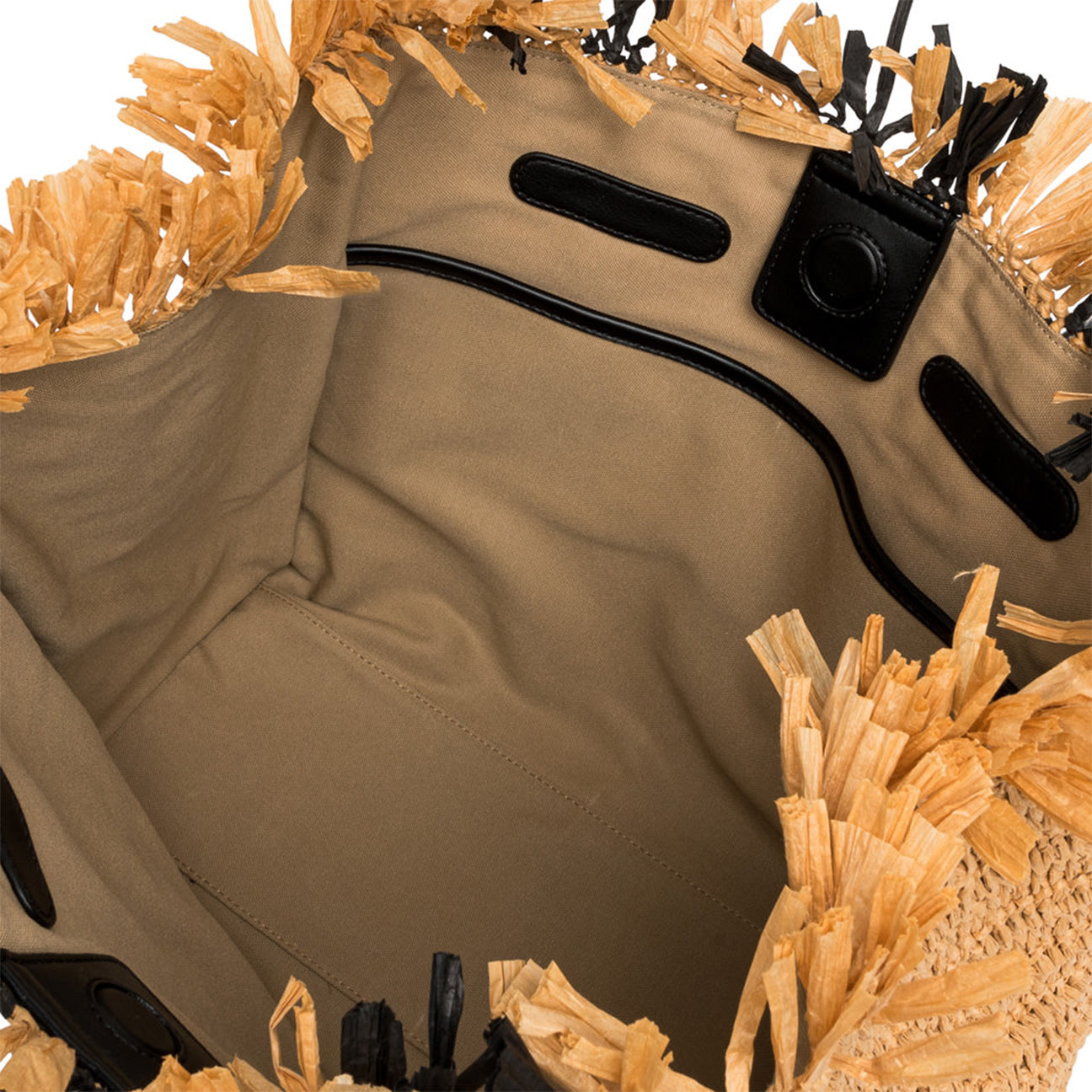 Borsa in rafia Marcella Beige BS10860 SLOW 001 NERO MARCELLA CLUB 
