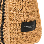 Borsa in rafia Marcella Beige BS10860 SLOW 001 NERO MARCELLA CLUB 