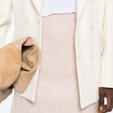 Mini gonna in lino Rosa<BR/> 01032126 1131 ROSA PHILOSOPHY 