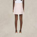 Mini gonna in lino Rosa<BR/> 01032126 1131 ROSA PHILOSOPHY 