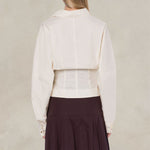 Camicia in cotone stretch Bianco<BR/> 02042120 0003 AVORIO PHILOSOPHY 