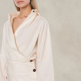 Abito in cotone Bianco<BR/> 04412120 0003 AVORIO PHILOSOPHY 