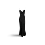 Abito lungo in satin Nero<BR/><BR/> 04540722 0555 NERO PHILOSOPHY 