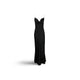 Abito lungo in satin Nero<BR/><BR/> 04540722 0555 NERO PHILOSOPHY 