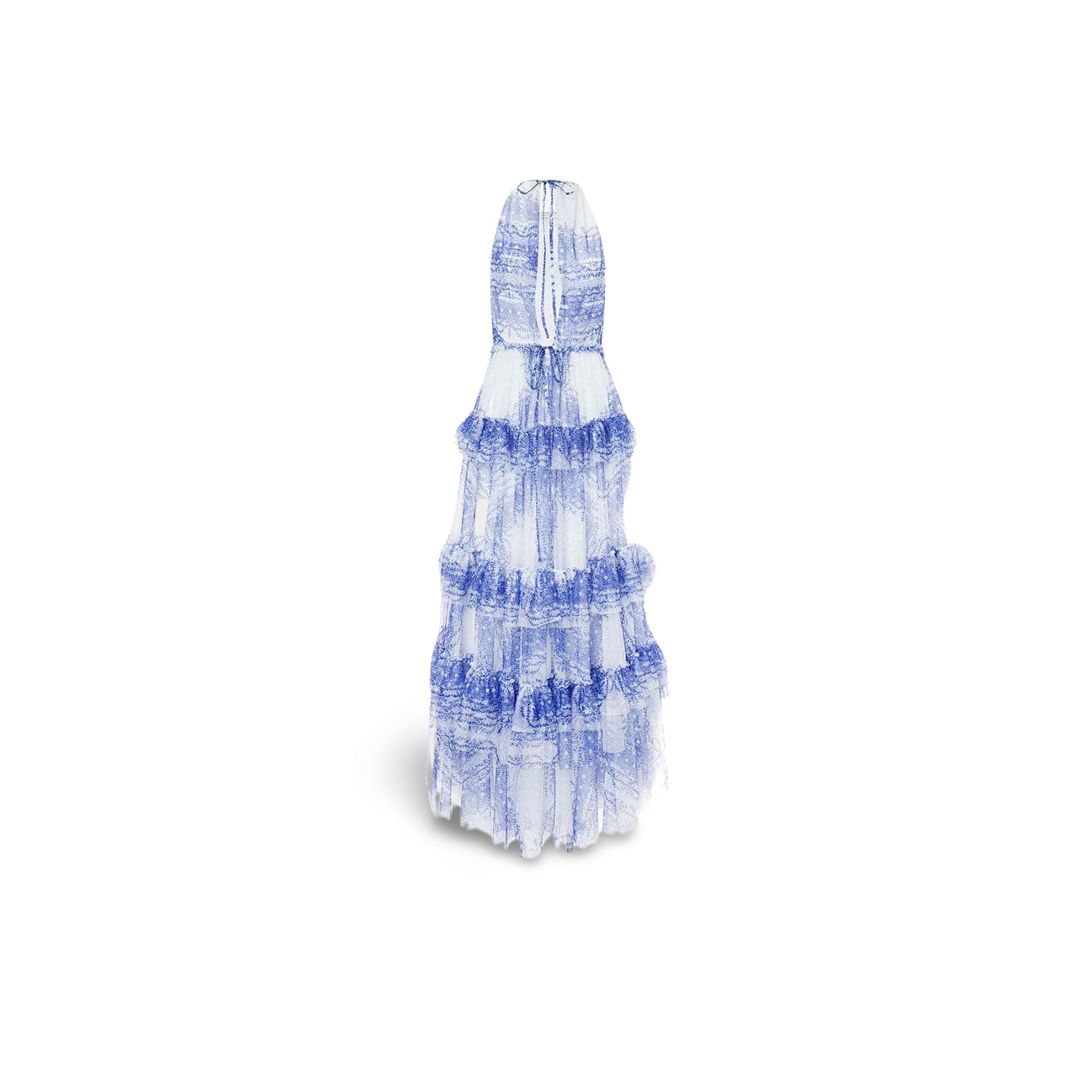 Abito a balze Azzurro<BR/> 04550750 1296 AZZURRO PHILOSOPHY 